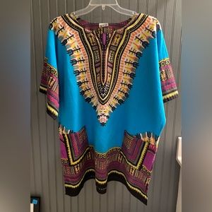 Krishma Cotton Cover-up Tunic Tribal Muu Muu One Size - GUC